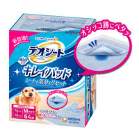 貼るだけ デオシート キレイパッド Mサイズ 64枚 ペタッと貼るだけ 1セット（1袋×3）ペットシーツ ユニ・チャーム