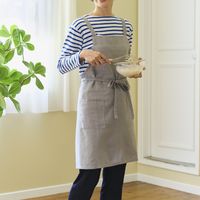 【ワークエプロン】レップ エプロン ソル ライトグレー 500064 1枚