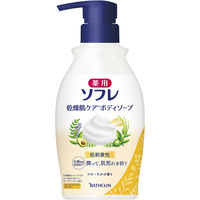 薬用ソフレ 乾燥肌ケアボディソープ フローラルの香り 450ml 本体 アース製薬 【液体タイプ】