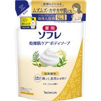 薬用ソフレ 乾燥肌ケアボディソープ フローラルの香り つめかえ用 400ml 【液体タイプ】