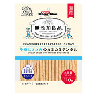 ドギーマン 無添加良品 牛皮とささみのカミカミデンタル 国産 110g 1袋 ドッグフード 犬用 おやつ