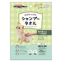ドギーマン ウエットシャンプータオル 小型犬用 超厚手 大判 28枚入 3袋