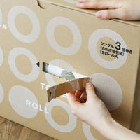 トイレットペーパー シングル 180m アスクル・ロハコ限定　トイレットロール3倍巻（個包装） 1箱（12ロール入） オリジナル