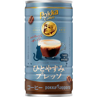 【缶コーヒー】ポッカサッポロフード＆ビバレッジ ポッカコーヒーひとやすみプレッソ 185g 1箱（30缶入）