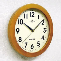 さんてる スタンダード 電波時計 アラビア文字 置き掛け兼用 直径250×奥行45mm ブラウン SR01_BR_A 1個（直送品）