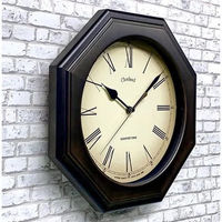 さんてる 電波時計 クロックスランド 置き掛け兼用 幅285×奥行55×高さ285mm ライトブラック SR26_DBK_R 1個（直送品）