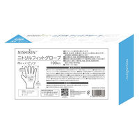 錦尚金 NISHIKIN ゆうゆうニトリルフィットグローブ M ピンク 100枚 4582559944784 1箱(10個入)（直送品）