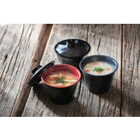 台和 千波10cmボール(蓋) 真紅(しんく) MF-21-SNK 1個（直送品）