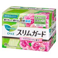 【生理用品】 ナプキン 多い昼～普通の日用 羽つき 20.5cm スリムガード スイートローズの香り 1セット（1パック（26コ入）×3）花王