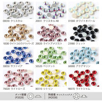 プレシオサ ラインストーン ボンド接着 SS12 24個入 クリスタルAB P2028SS12-20031 1セット10袋(バラで240（直送品）