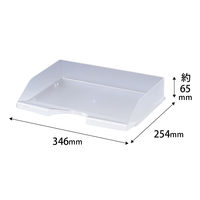 クルーズ レタートレーA4横 クリアー LT-600TR 1セット(1個×3)