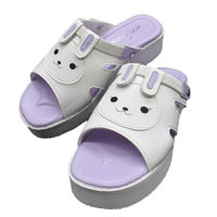 山一 うさぎっぱ2 ラベンダー LL No.43-2 1足