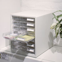 プラス レターケース A4タテ 浅型7段 仕切り板付き ホワイト 白 引き出し 16116（わけあり品）