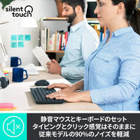 ワイヤレスキーボード+無線マウスセット サイレントワイヤレスコンボ 静音/メンブレン式/108キー MK295GP ロジクール（わけあり品）