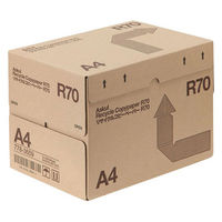 リサイクルコピーペーパーR70　A4　1箱（2500枚：500枚入×5冊）　アスクル オリジナル（わけあり品）