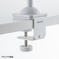 サンワサプライ  クランプ付きゲームコントローラースタンド（ヘッドフォンホルダー付・ホワイト） JY-STN2W（直送品）