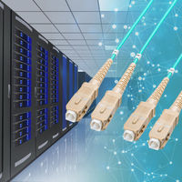 サンワサプライ  コード集合型光ファイバケーブル（マルチ50μmOM3、両端SC×2、150m） HKB-CSOM3SCSC-150（直送品）