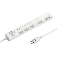 サンワサプライ  節電タップ TAP-B107UC-2W（直送品）