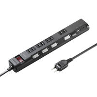 サンワサプライ  節電タップ TAP-B107UC-1BK（直送品）