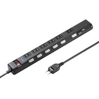 サンワサプライ  節電タップ TAP-B108UC-3BK（直送品）