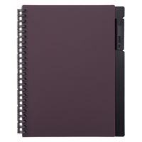 リヒトラブ セルファナオープンリングノートA5 リーフ40枚 N7201-3ボルドーブラック 1セット（1冊×5）