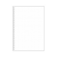 リヒトラブ オープンリング・ツイストノート適合リーフ・ドット方眼罫・A5 N1650SD 1組