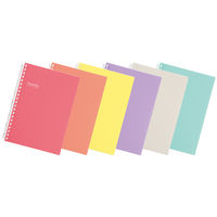 リヒトラブ Pastello ツイストノート B6 B罫6mm ベージュ N1969-16 1冊