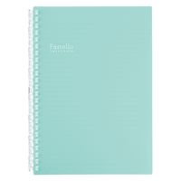 リヒトラブ Pastello ツイストノート A5 リーフ30枚 N1958-19ライトグリーン 1セット（1冊×5）