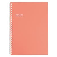 リヒトラブ Pastello ツイストノート A5 リーフ30枚 N1958-3レッド N1958-3 1セット（1冊×5）