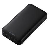 モバイルバッテリー 大容量 PC充電 65W USB-C/A 20000mAh DE-C50L-20000BK エレコム 1個（直送品）