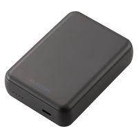 モバイルバッテリー 大容量 超コンパクト USB-C×1 15W 10000mAh DE-C49-10000DGY エレコム 1個（直送品）