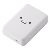 モバイルバッテリー 大容量 超コンパクト USB-C×1 15W 10000mAh DE-C49-10000WF エレコム 1個（直送品）