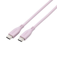 タイプCケーブル (USB-C to C) PD対応 60W シリコン素材 1m MPA-CCSS10PU エレコム 1個