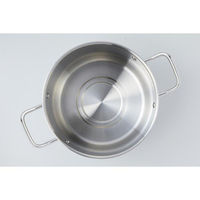 LIV PLUS ベストコ 寸胴鍋 サテン 22cm ステンレス ガラス蓋付 IH対応 エコーズ ND-6345 1個