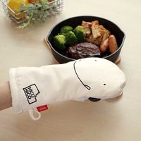 サンベルム ミトン 鍋つかみ 片手 キャンバス生地 ニコニコ K68100 1個