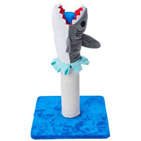 ペティオ つめみがきジョーズ 組み替えられる サメポール つめとぎポール鈴入 1個 猫用 おもちゃ