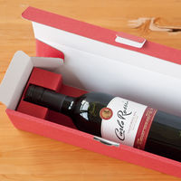 ヘッズ 無地ブラウンギフトボックス-ワイン MBR-WGB 1パック(10枚)