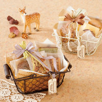 ヘッズ ワイヤ-バスケット-M/ダークブラウン WID-BKM 1パック(6個)