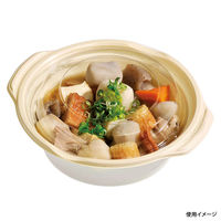 福助工業 麺・スープ容器 TR鍋 中 本体 クリーム 0544248 1袋(50枚)