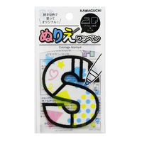 KAWAGUCHI ぬりえワッペン S アイロン接着&シール 15-364 1個