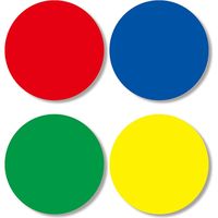 シモジマ タックラベル No.648 Φ5 007062136 1袋(1512片)