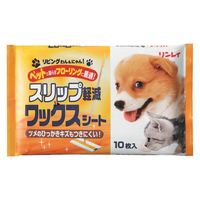 リビングわんにゃん！すべり軽減ワックスシート 10枚入 1セット（1袋×3）リンレイ 犬猫用
