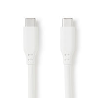 無印良品 やわらかくて絡まりにくいUSBケーブル1m（USB-C/USB-C） 白 MJ-UC1CTC-W 良品計画