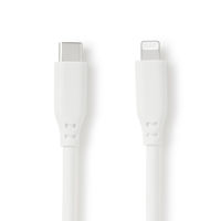 無印良品 やわらかくて絡まりにくいライトニングケーブル1m（USB-C/Lightning） 白 MJ-UC1CTL-W 良品計画