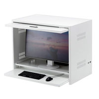 セキュリティラック 大 幅800×奥行490×高さ640mm ホワイト RAC-SL4 1個（直送品）