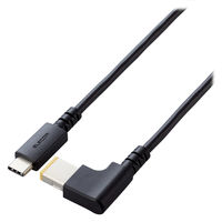 エレコム ノートPC用充電ケーブル タイプC to DC角コネクタ 100W 2m DC-PDLE20BK 1個