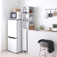 佐藤産業 DOLLY 隙間収納 幅200×奥行450×高さ1600mm ホワイト DOK160-20SS WH 1台（直送品）