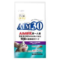 AIM30 15歳以上の室内猫用 腎臓の健康ケア フィッシュ 国産 1.2kg 4袋 マルカン キャットフード