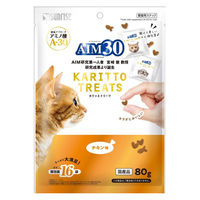 AIM30 カリッとトリーツ チキン味 国産 80g（5g×16袋入）1セット（1袋×3）マルカン 猫用 おやつ