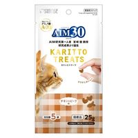AIM30 カリッとトリーツ チキン&ビーフ味 国産 25g（5g×5袋入）1セット（1袋×3）マルカン 猫用 おやつ